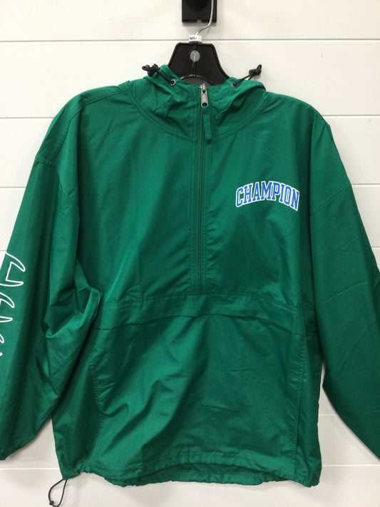 Athletic Jacket By Champion In Green, Size:L