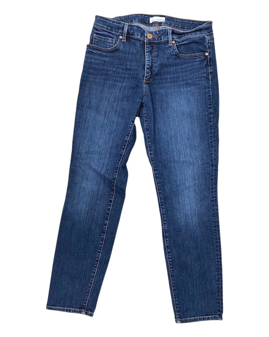 Jeans Skinny By Loft In Blue Denim, Size:10