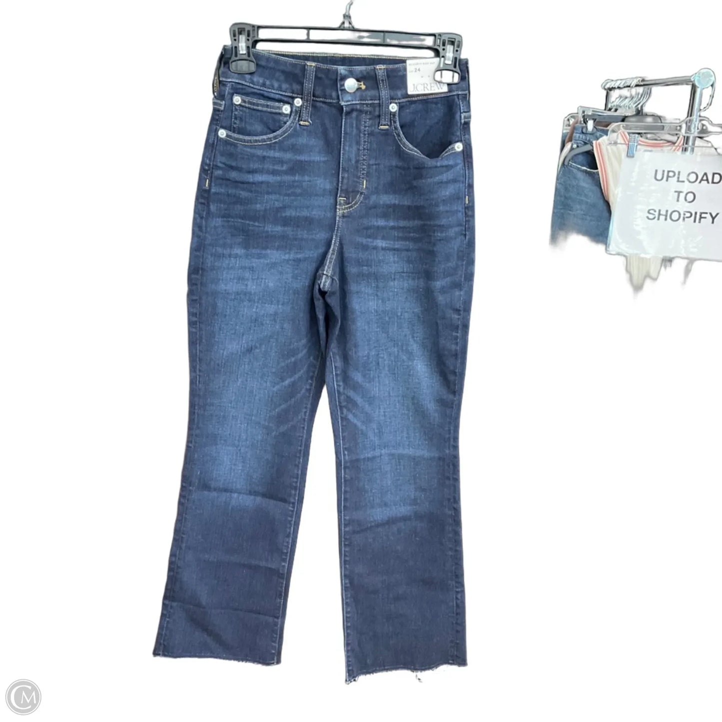 Jeans Cropped By J. Crew In Blue Denim, Size: 2