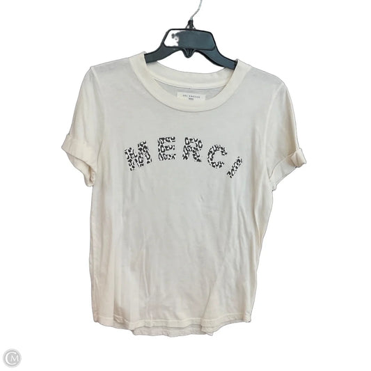 Top Short Sleeve By Sol Angeles In White, Size: S