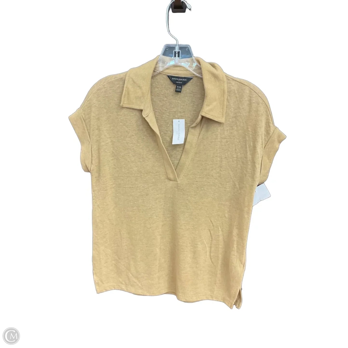 Top Short Sleeve By Banana Republic In Brown, Size: Xxs