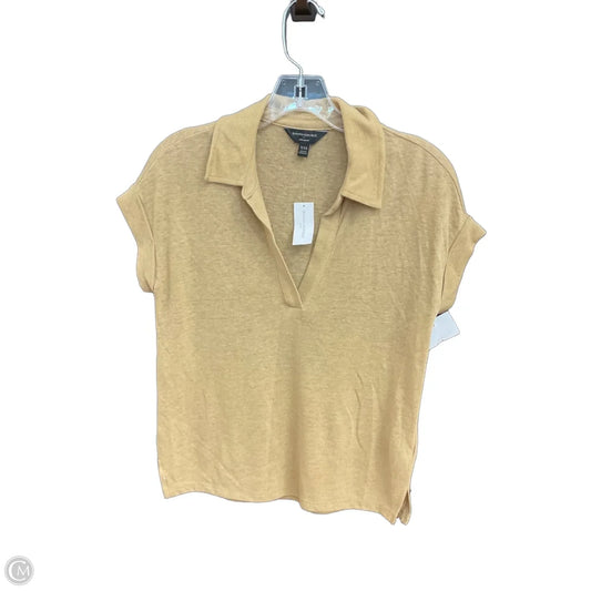 Top Short Sleeve By Banana Republic In Brown, Size: Xxs