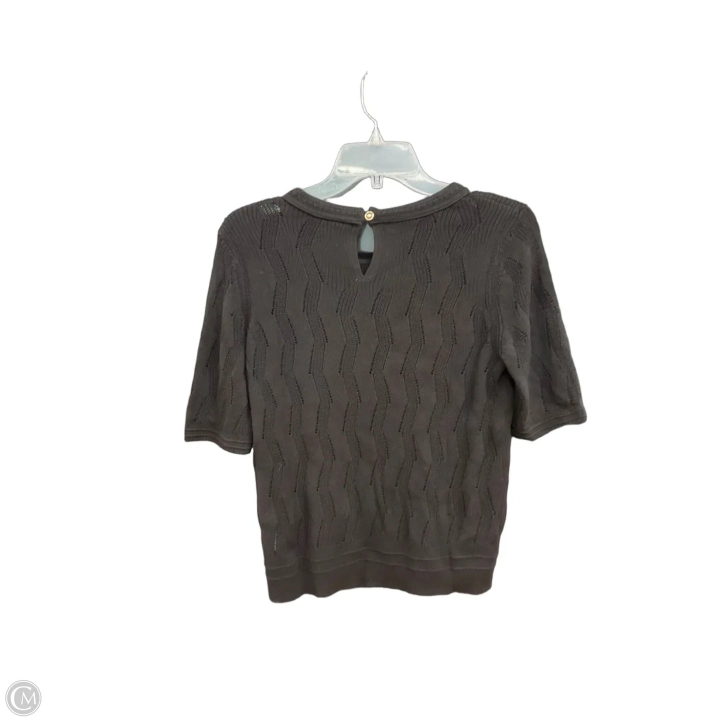 Top Short Sleeve By Talbots In Black, Size: S