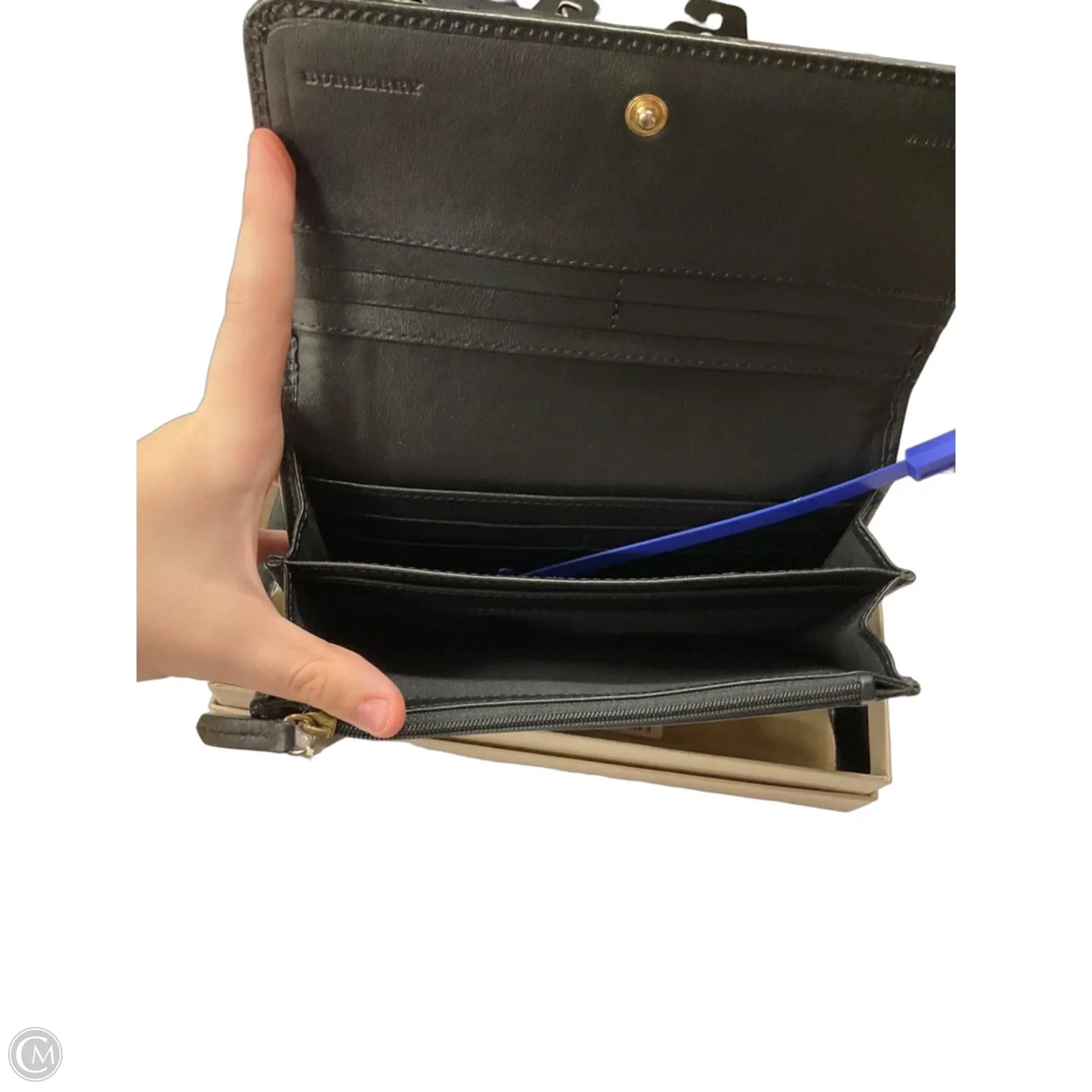 Wallet Luxury Designer By Burberry, Size: Medium