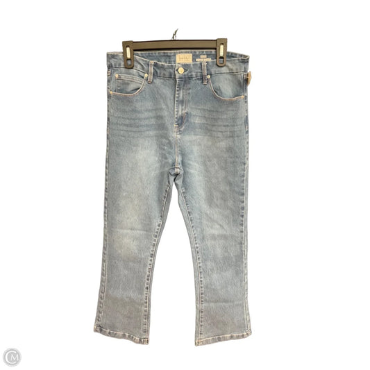 Jeans Boot Cut By Nicole Miller In Blue Denim, Size: 14