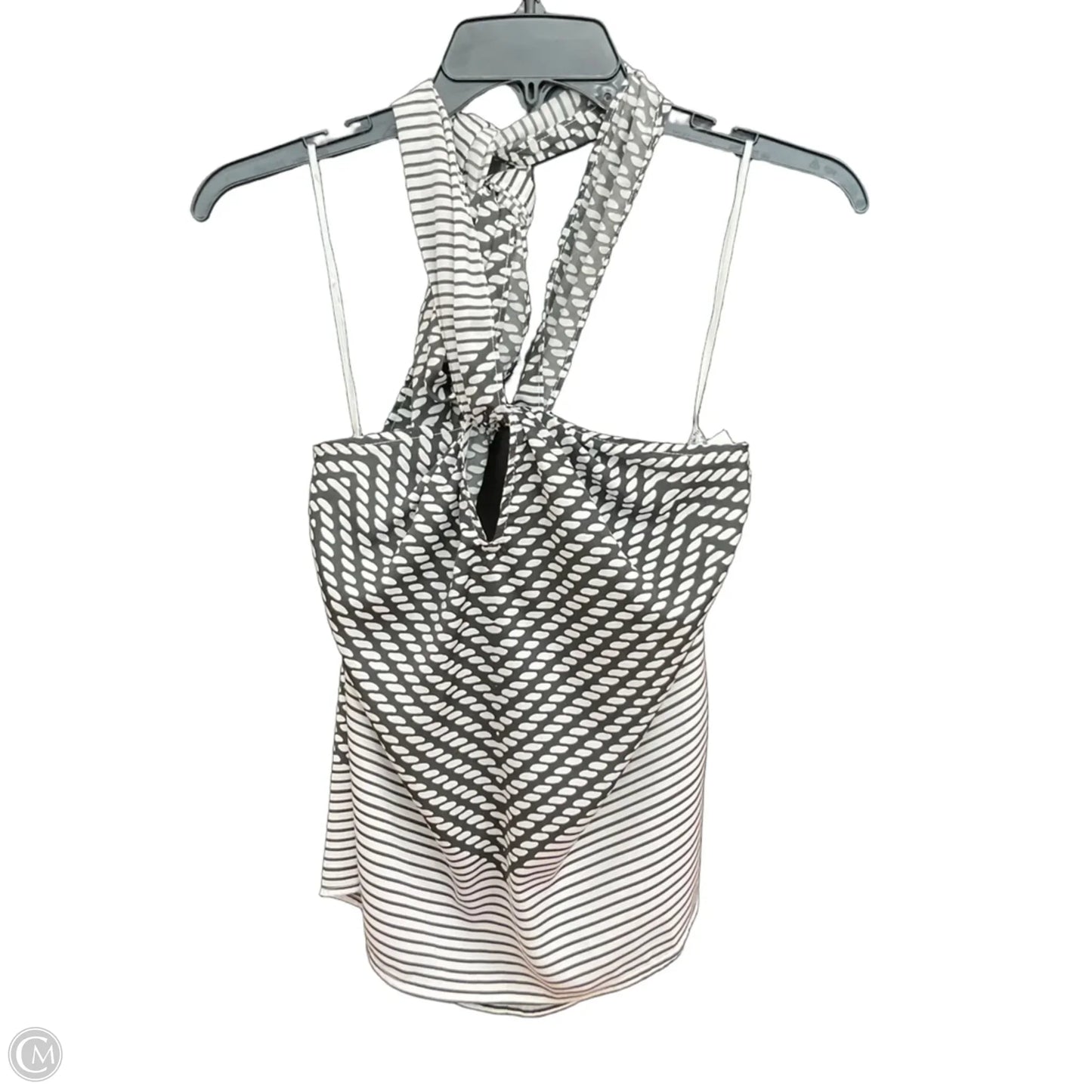 Top Sleeveless By Banana Republic In Black & White, Size: Xxs