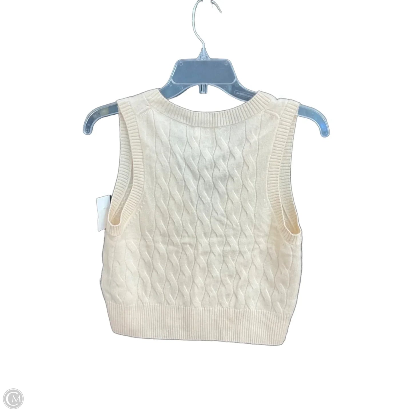 Vest Sweater By J. Crew In Cream, Size: Xs