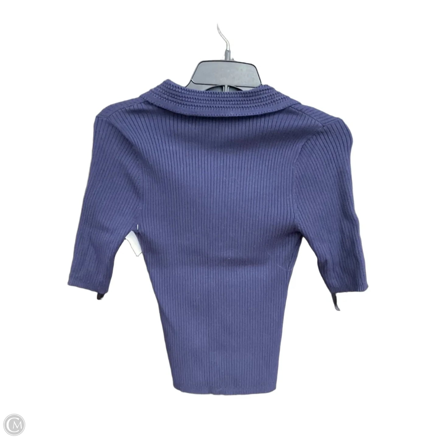 Top Short Sleeve By White House Black Market In Navy, Size: Xs