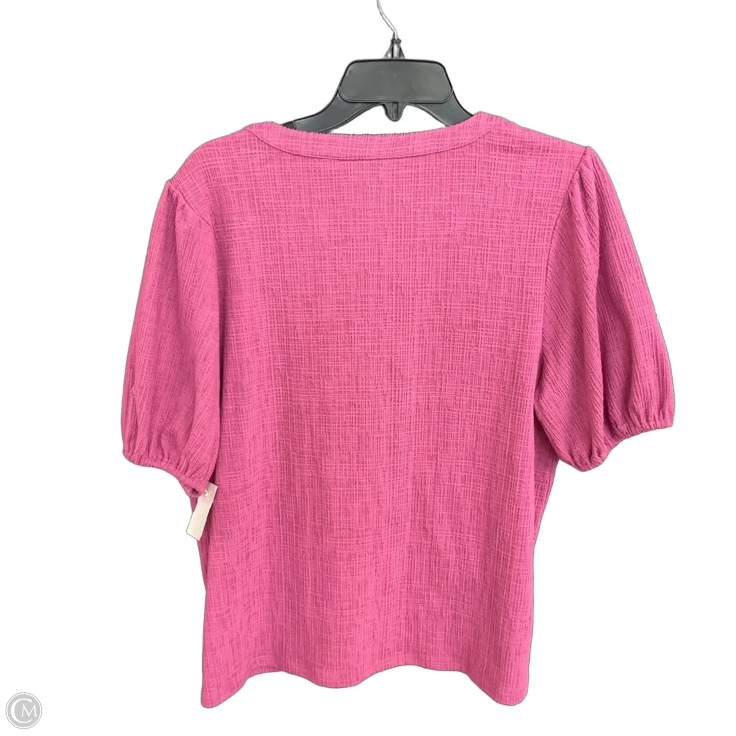 Top Short Sleeve By Loft In Purple, Size: L