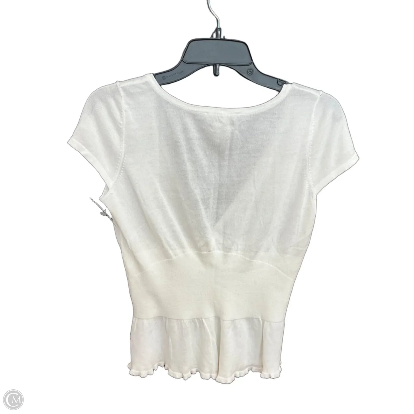 Top Short Sleeve By White House Black Market In White, Size: S