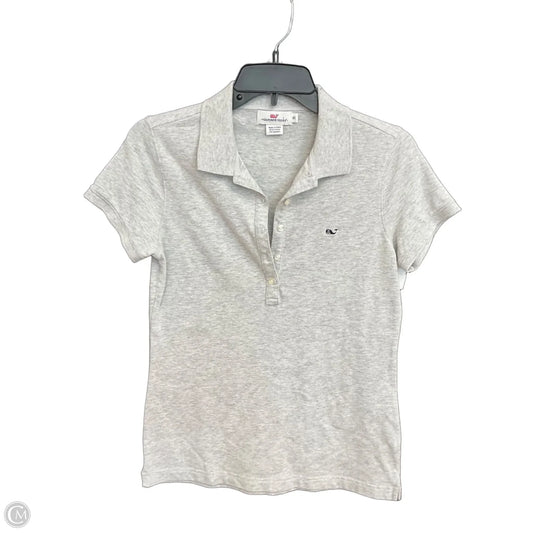 Top Short Sleeve By Vineyard Vines In Grey, Size: Xs