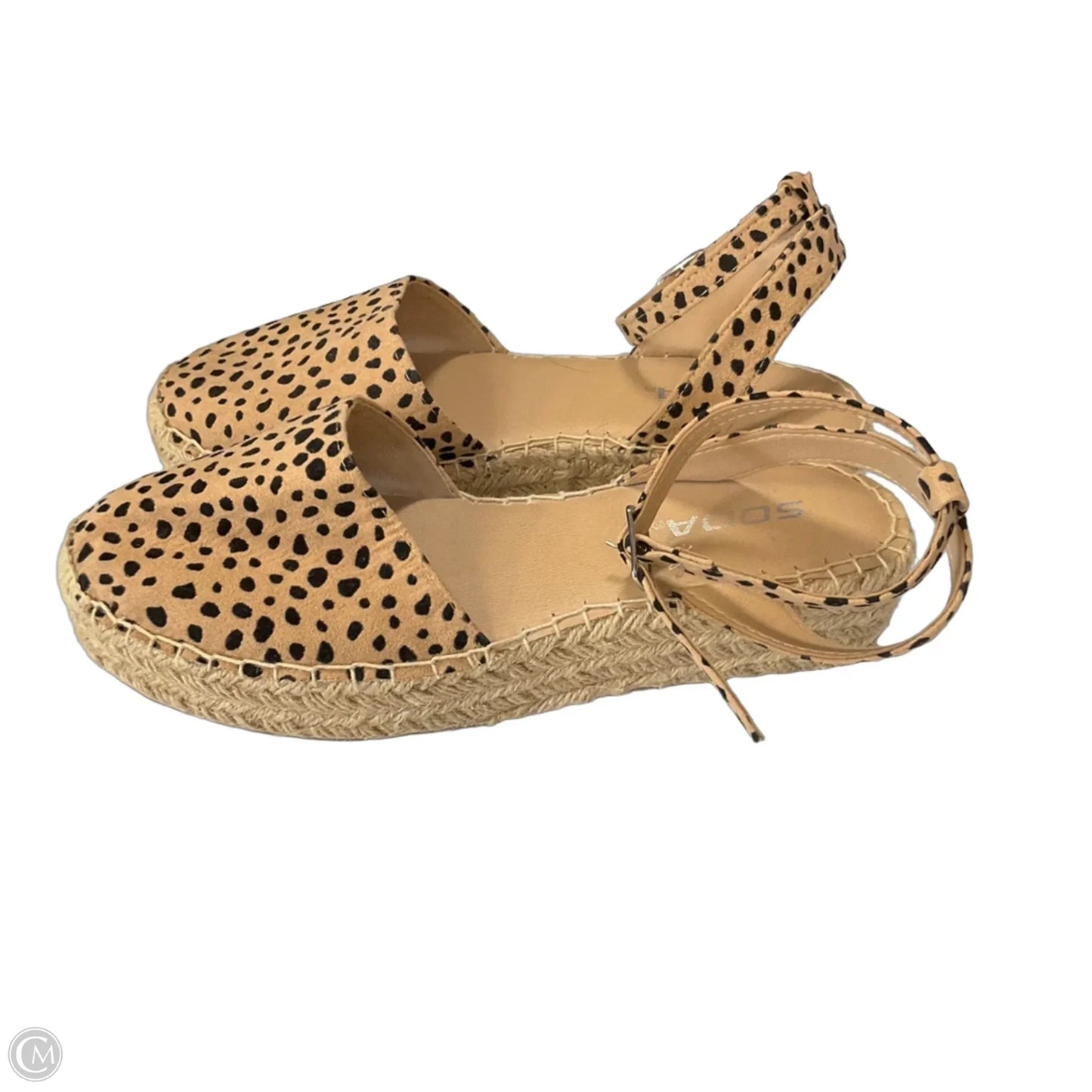 Shoes Flats By Soda In Animal Print, Size: 7