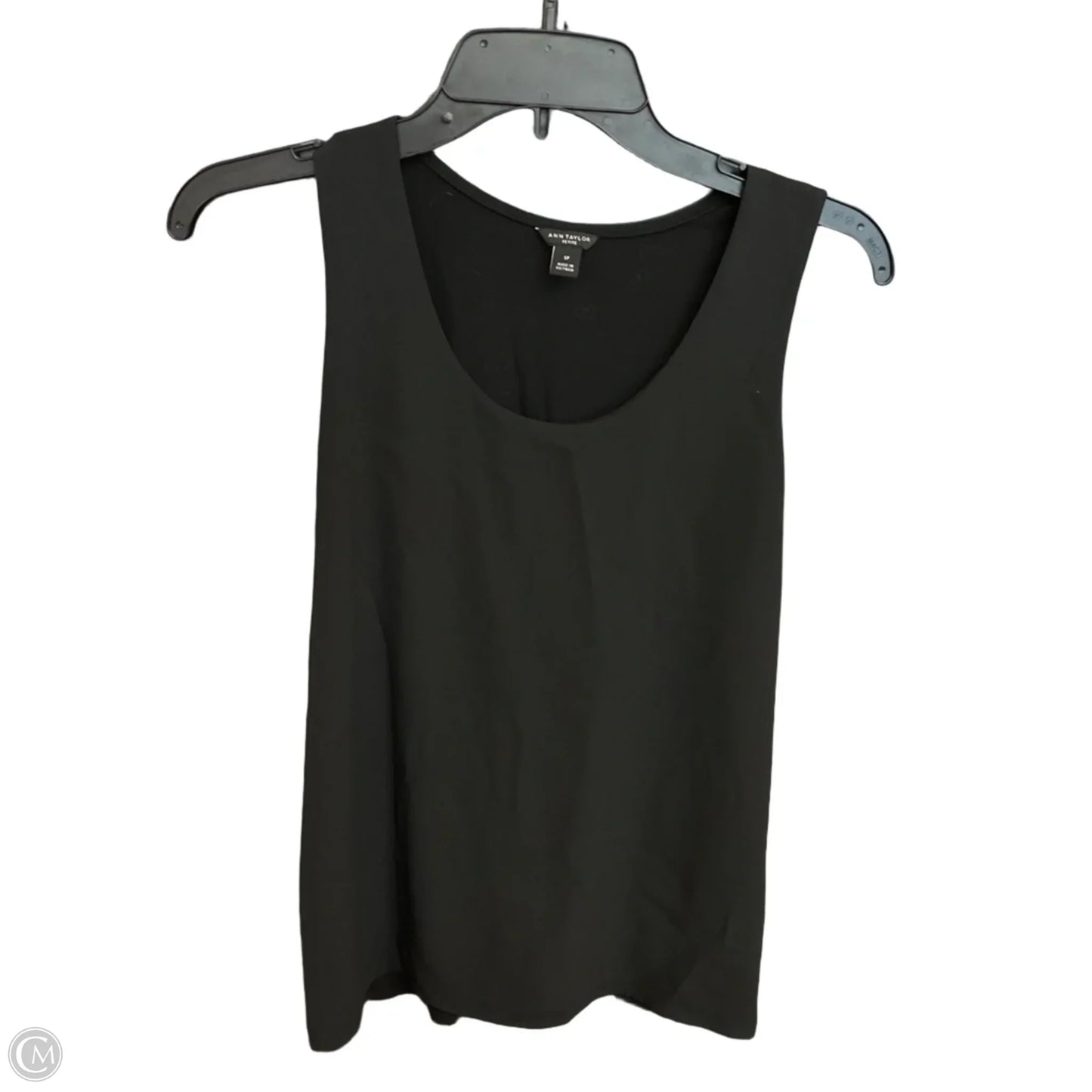 Top Sleeveless By Ann Taylor In Black, Size: Sp