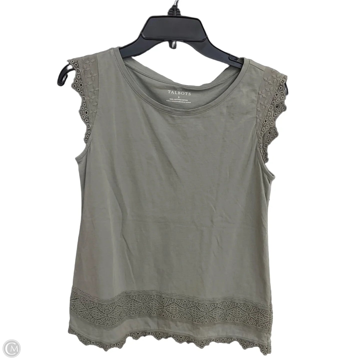Top Sleeveless By Talbots In Green, Size: S