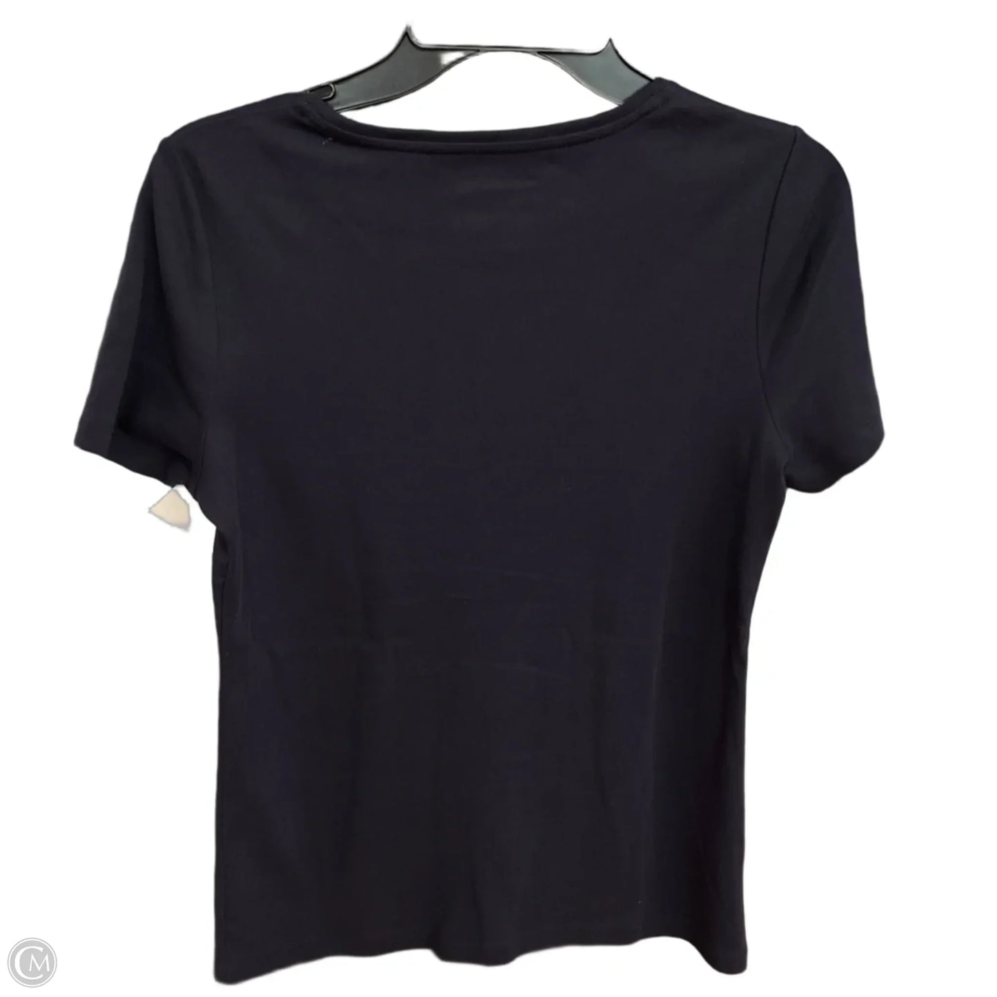 Top Short Sleeve Basic By Talbots In Navy, Size: S