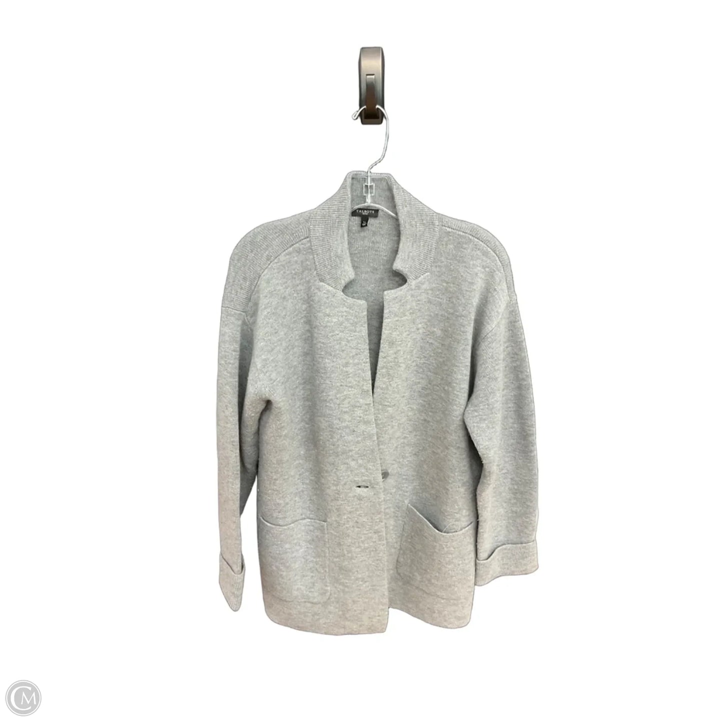 Cardigan By Talbots In Grey, Size: Lp