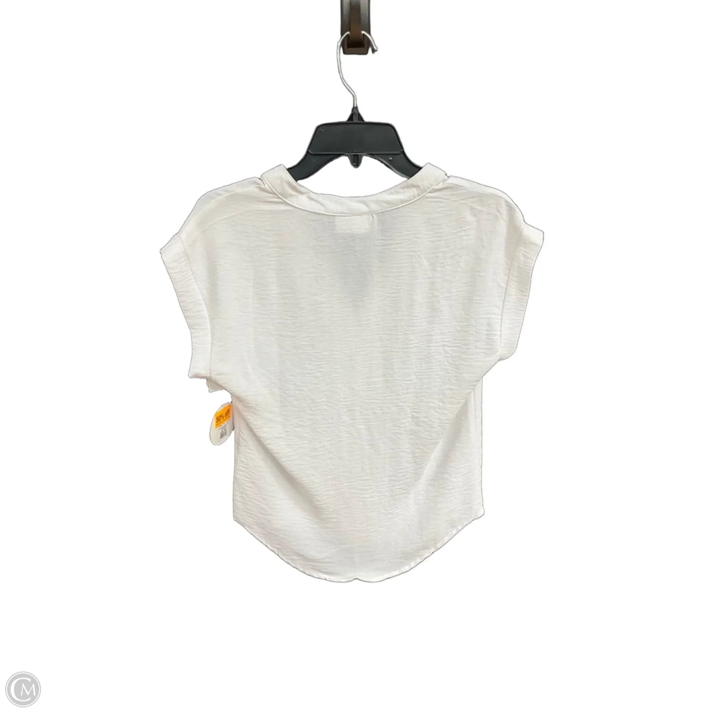 Top Short Sleeve By Jolie & Joy In White, Size: S