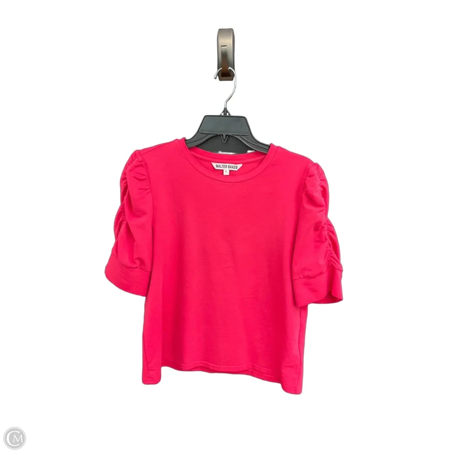 Top Short Sleeve By Walter Baker In Pink, Size: L