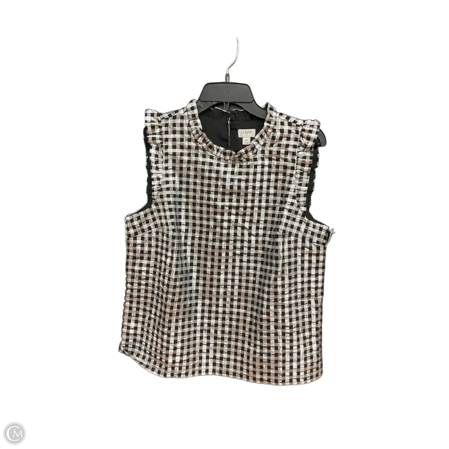 Top Sleeveless By J. Crew In Silver, Size: M