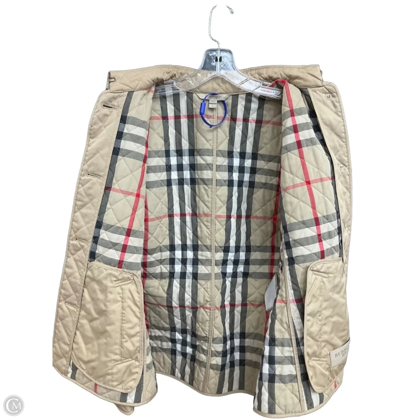 Jacket Luxury Designer By Burberry In Tan, Size: L