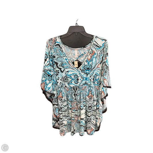 Top Short Sleeve By Cacique In Blue, Size: Xl
