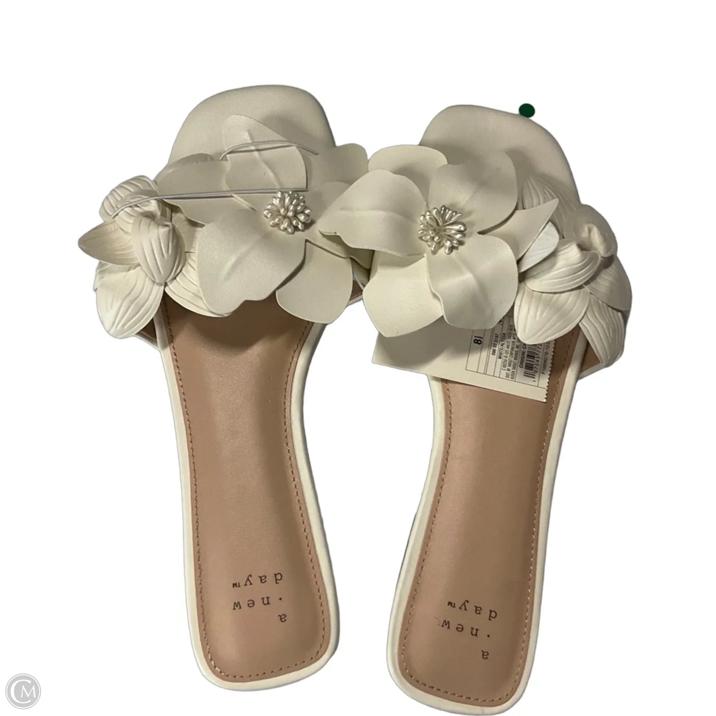 Sandals Flats By A New Day In White, Size: 8.5