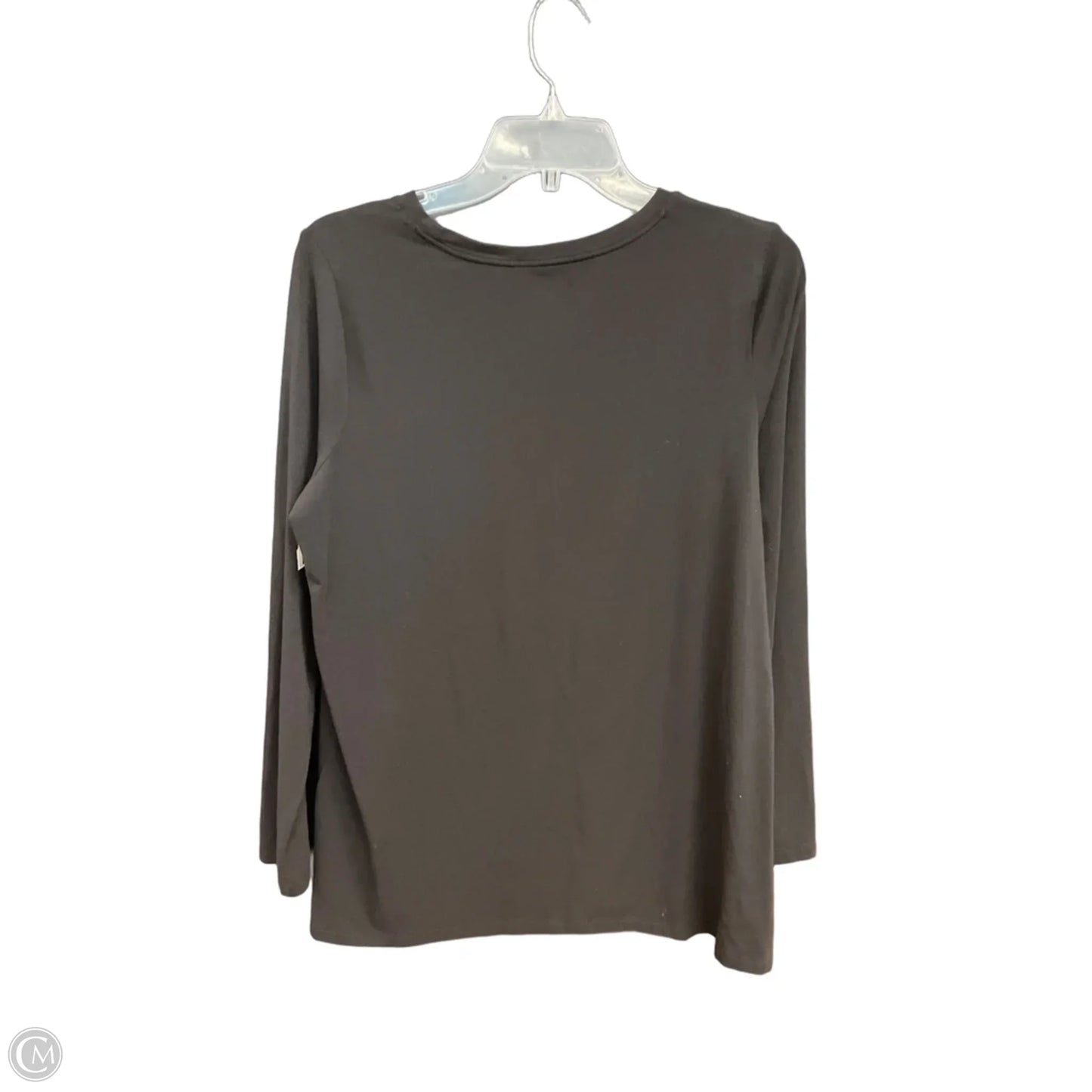 Top Long Sleeve Basic By Chicos In Black, Size: L