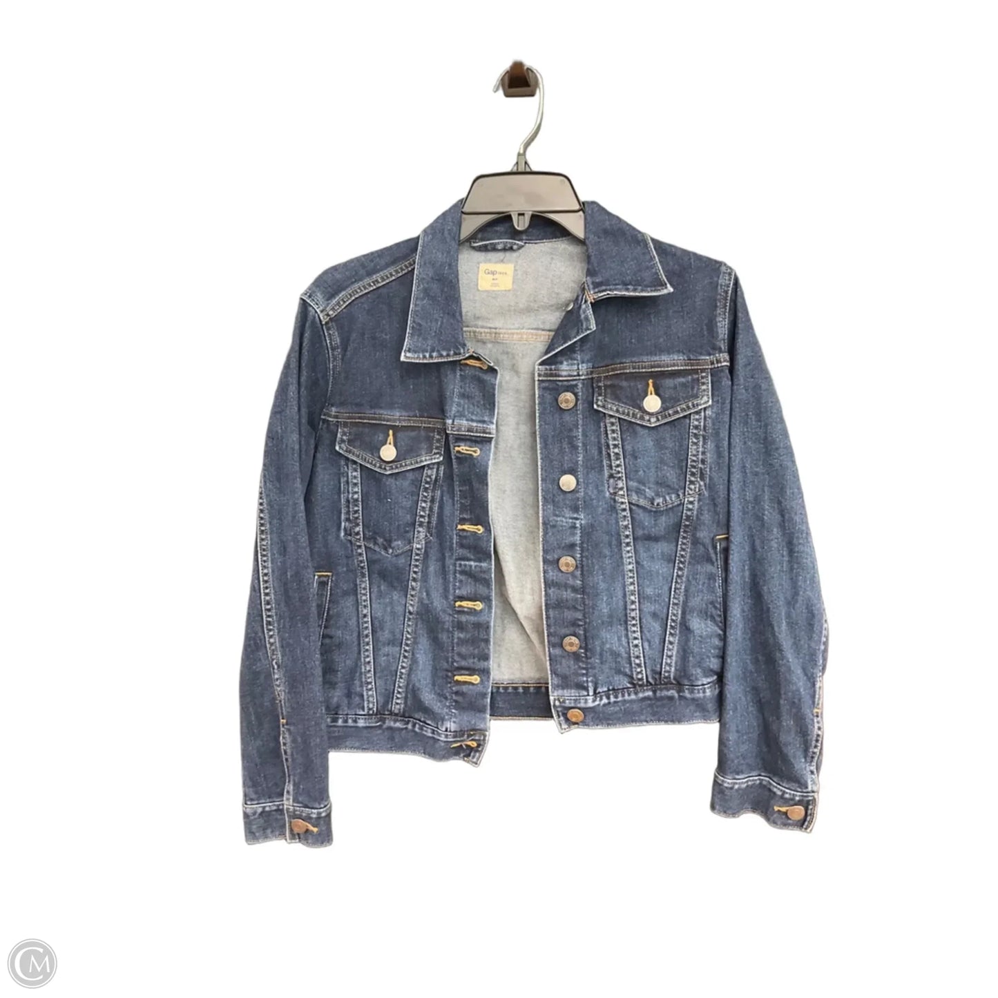 Jacket Denim By Gap In Blue Denim, Size: Mp