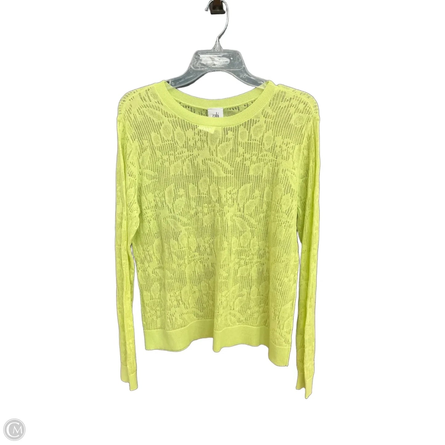 Top Long Sleeve By Cabi In Green, Size: M