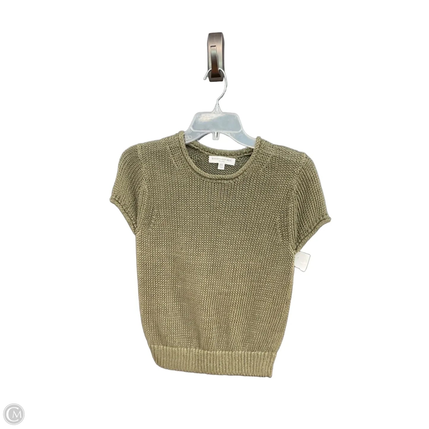 Top Short Sleeve By Banana Republic In Green, Size: Xs
