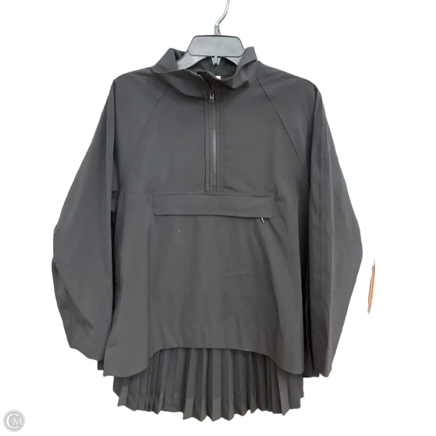 Athletic Top Long Sleeve Collar By Athleta In Black, Size: S
