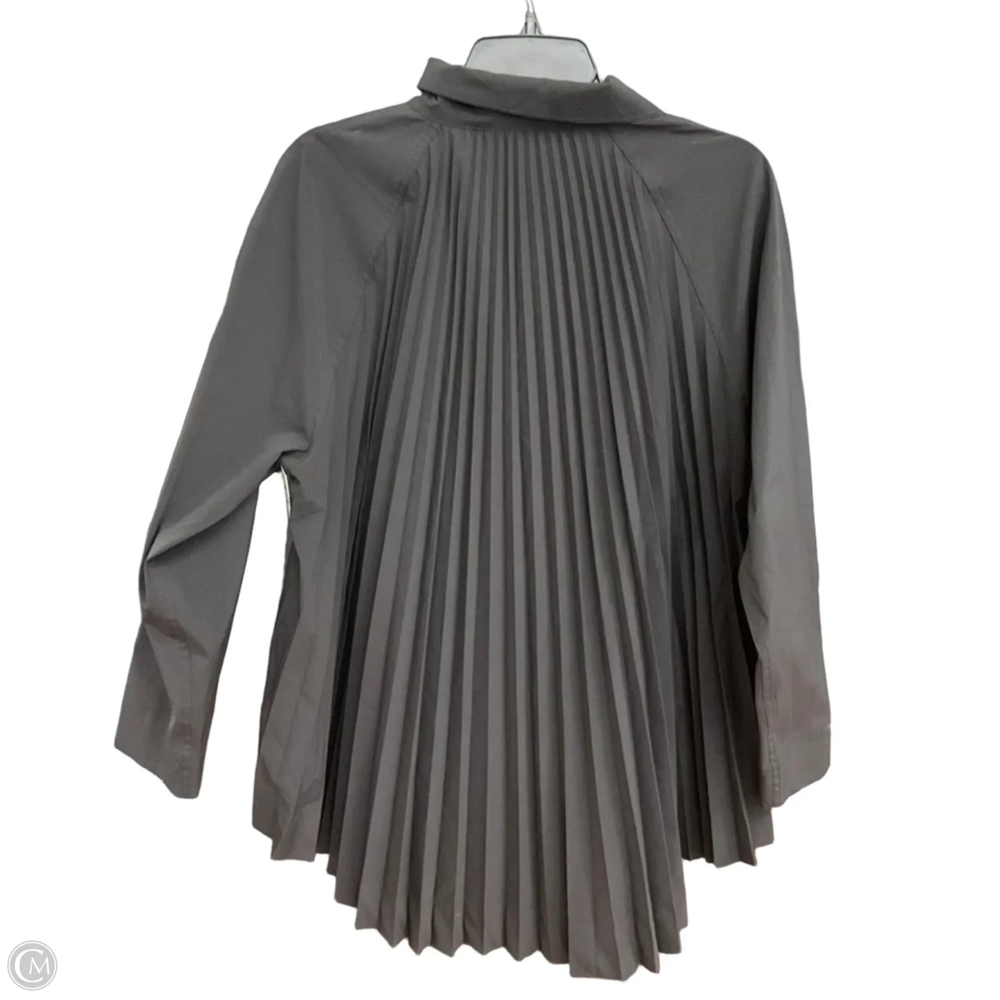 Athletic Top Long Sleeve Collar By Athleta In Black, Size: S