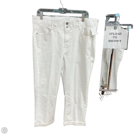 Pants Cropped By Apt 9 In White, Size: 16