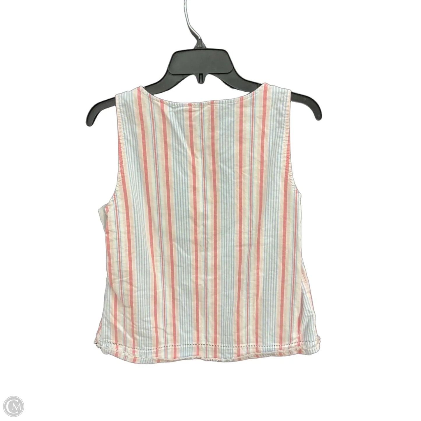 Top Sleeveless By Vineyard Vines In Striped Pattern, Size: M