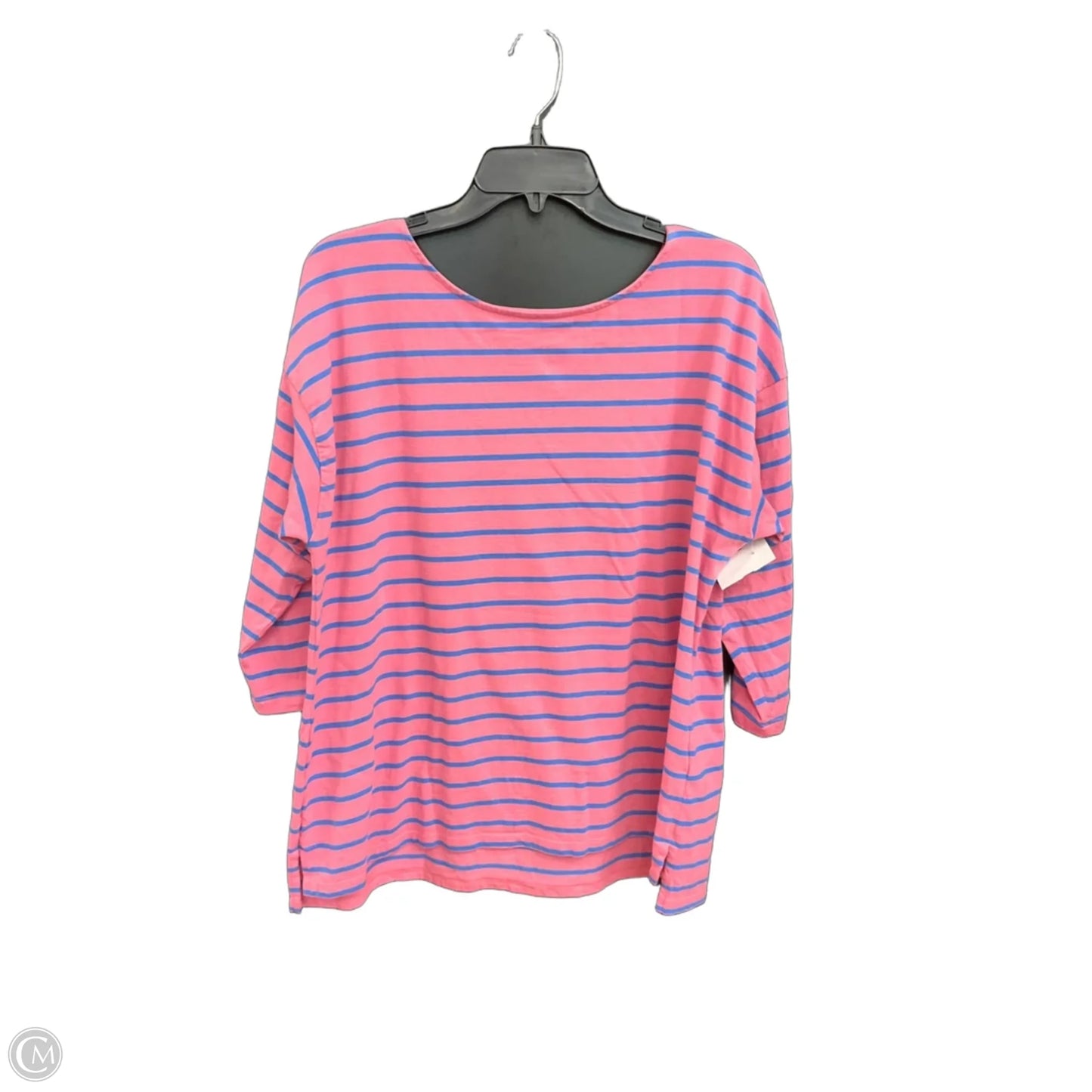 Top 3/4 Sleeve By Talbots In Pink, Size: 1x