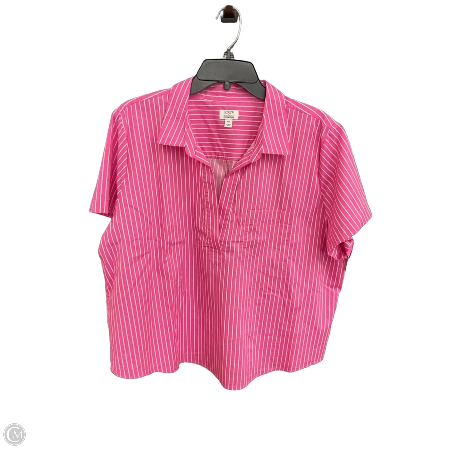 Top Short Sleeve By J. Crew In Pink, Size: Xxl