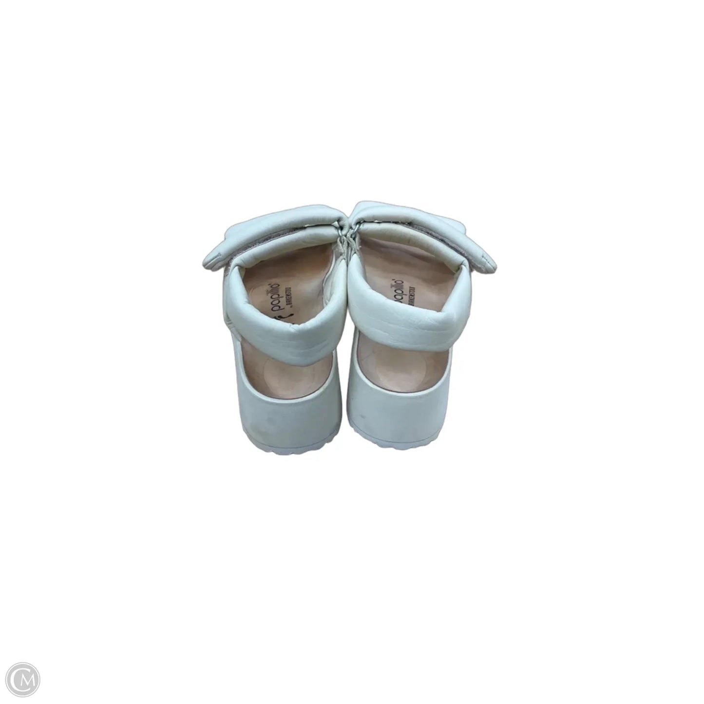 Sandals Flats By Birkenstock In Cream, Size: 8.5