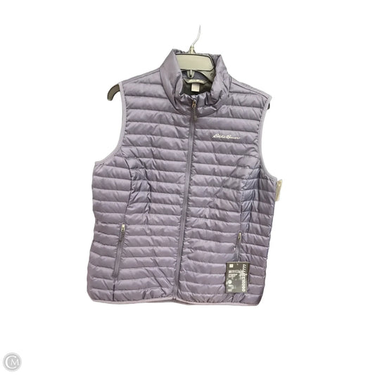 Vest Puffer & Quilted By Eddie Bauer In Navy, Size: L