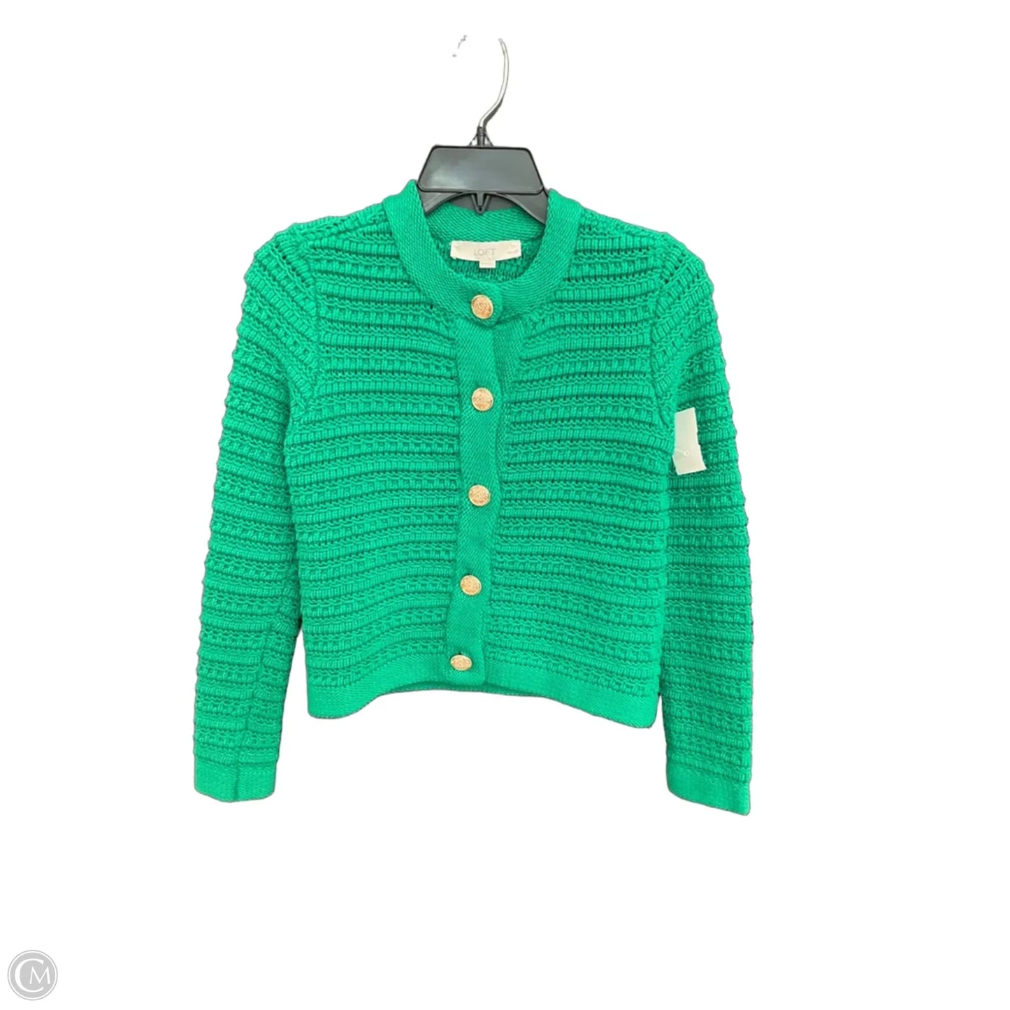 Cardigan By Loft In Green, Size: Xxsp