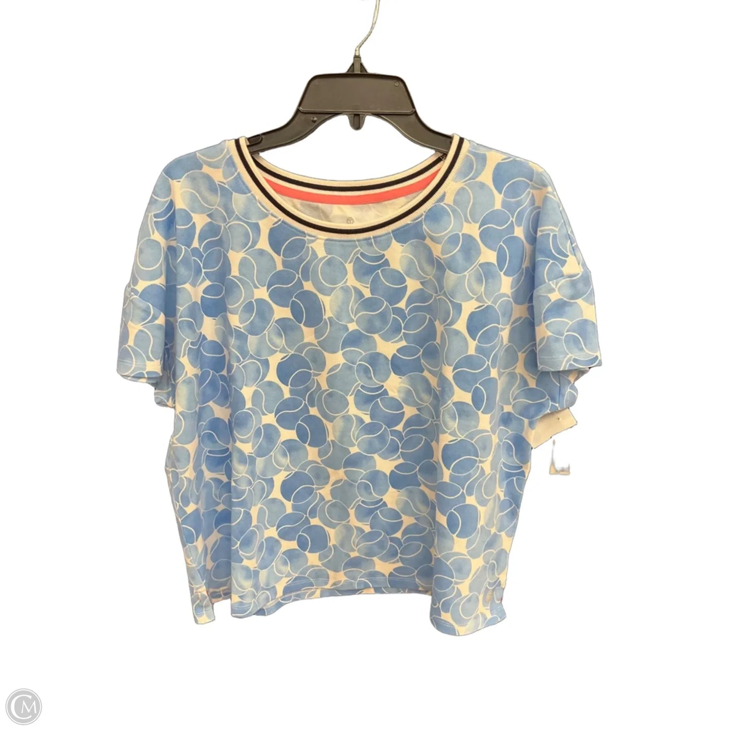 Top Short Sleeve By Talbots In Blue, Size: Xl