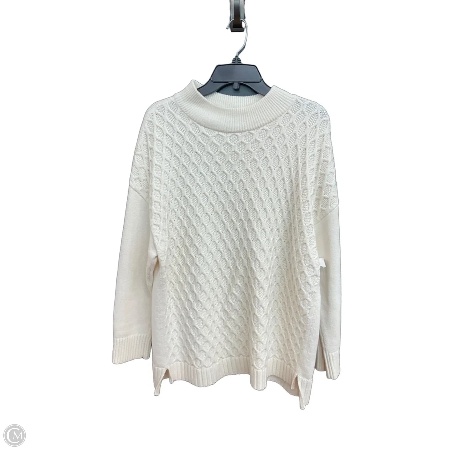 Sweater By Talbots In Cream, Size: 2x