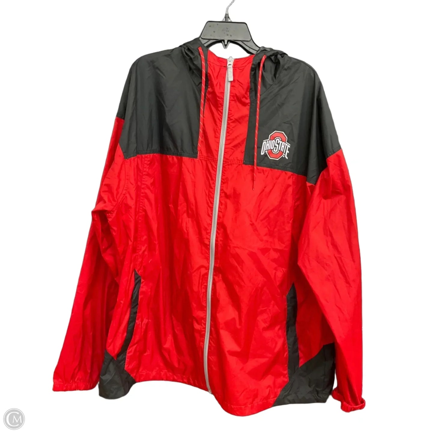 Jacket Windbreaker By Columbia In Red, Size: Xxl