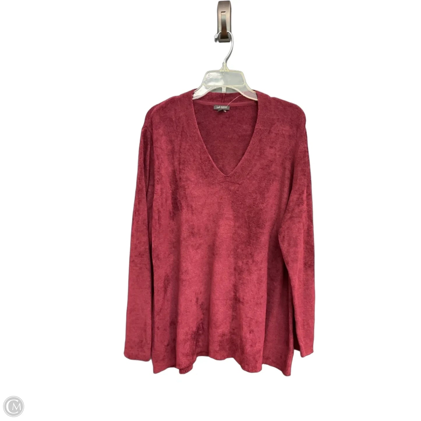 Top Long Sleeve By J. Jill In Red, Size: Xl
