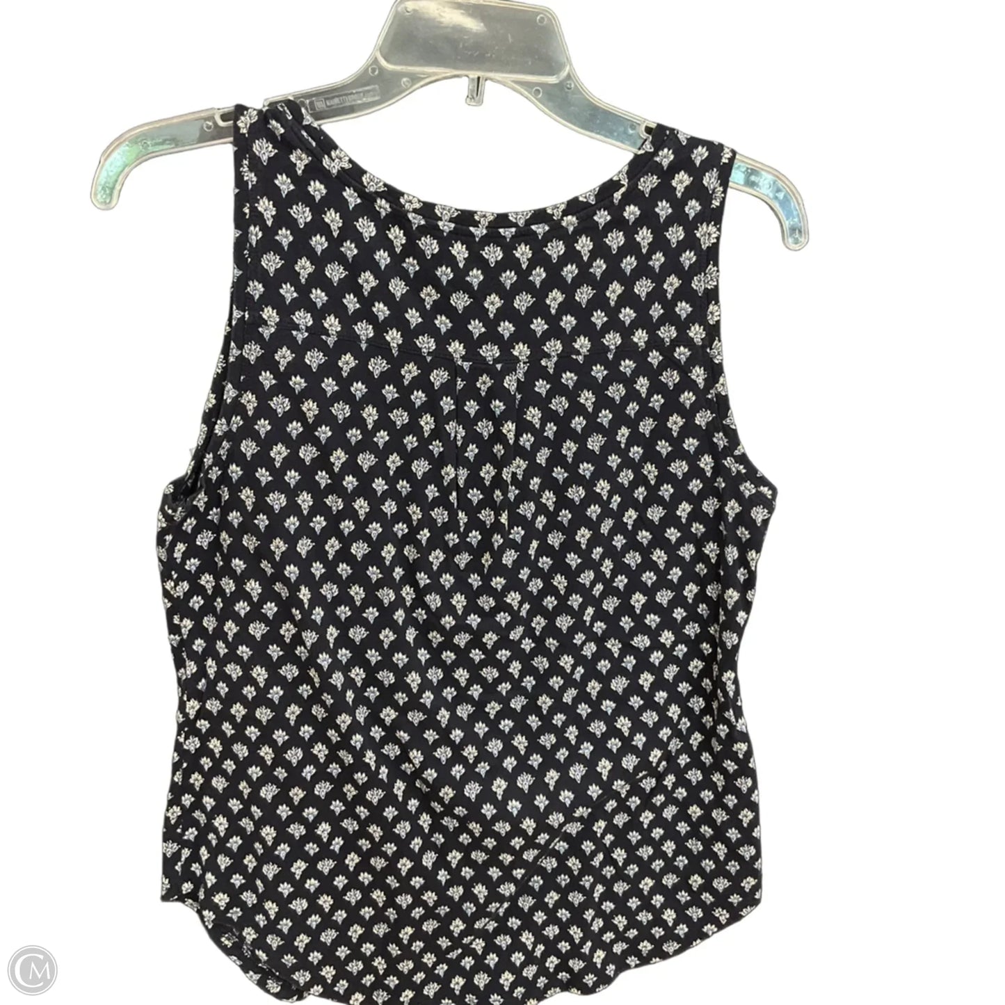 Top Sleeveless By Loft In Navy, Size: S