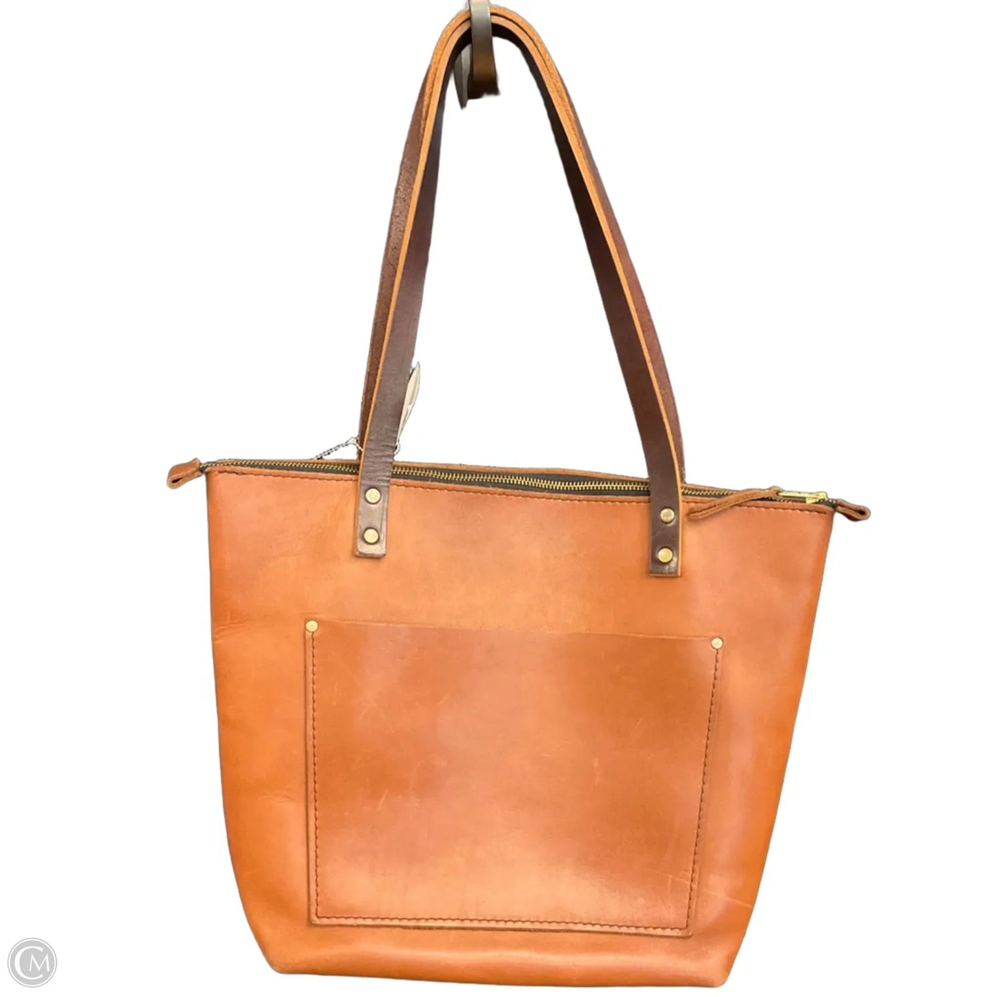 Handbag Leather By Portland Leather, Size: Large