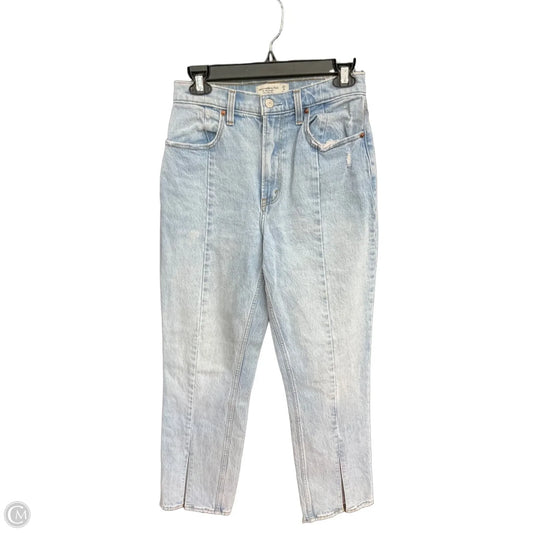Jeans Straight By Abercrombie And Fitch In Blue Denim, Size: 4