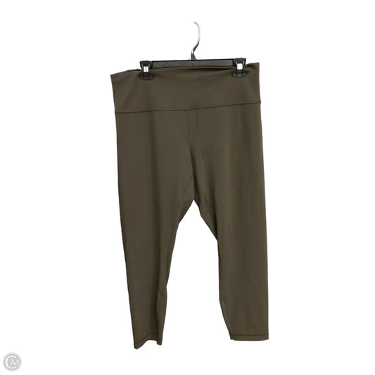 Athletic Leggings By Lululemon In Green, Size: Xxl