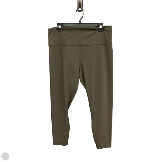Athletic Leggings By Lululemon In Green, Size: Xxl
