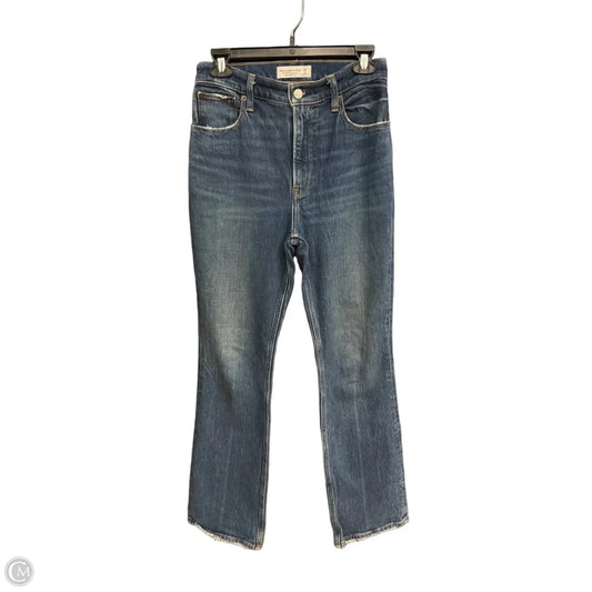 Jeans Boot Cut By Abercrombie And Fitch In Blue Denim, Size: 2