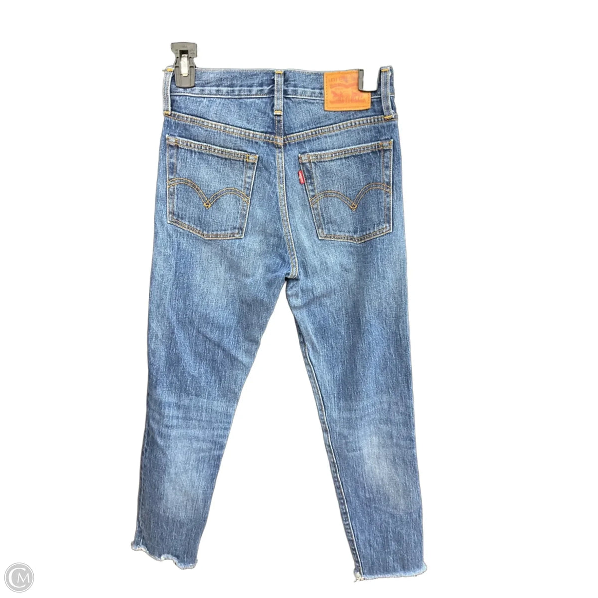 Jeans Straight By Levis In Blue Denim, Size: 2